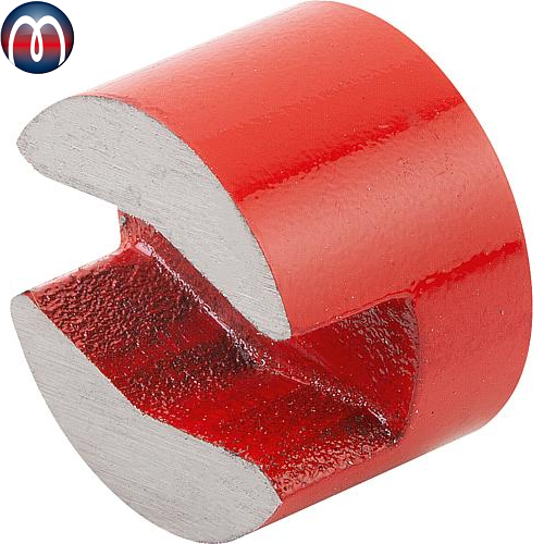 Magnet Knopfmagnet Alnico Rot Rund Ø 25 mm, D1=5,4, D=25 - hält 4 kg