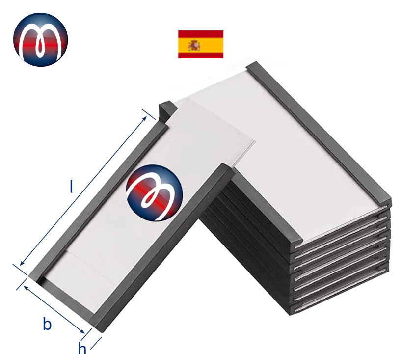 Magnetic C-Channel Label Holder Magnetic C-Channel Magnets, C-Channel Magnetic Strip Transparent PVC Plastic Cover White Paper Insert Card Warehouse Magnets