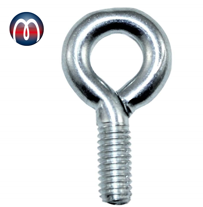 Occhielli a vite diametro interno 12 mm acciaio, nichelato, filettatura M6