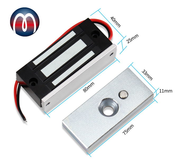 Serratura Elettromagnetica 1200kg Per Porte - DC12V/24V Con Sblocco Multiplo - Foto 8
