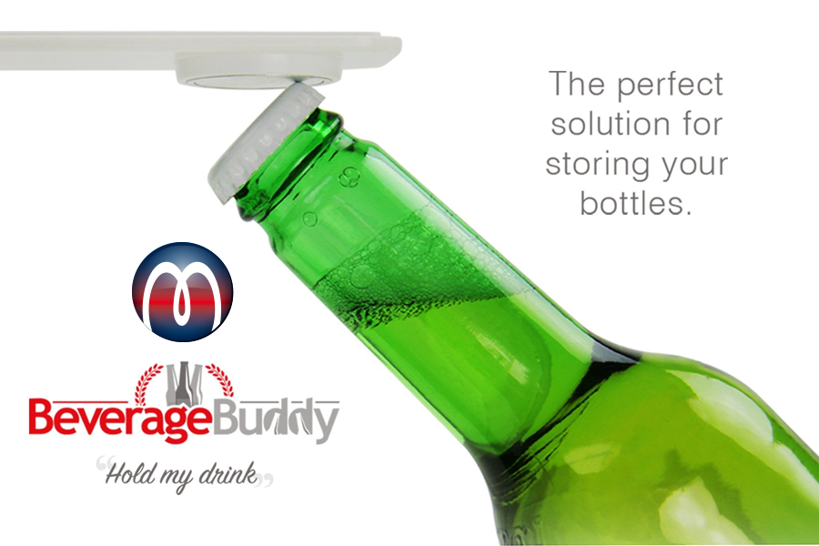Getränkehalter magnetisch, Beverage Buddy magnetischer Flaschenhalter, Bier-Halter Dosenhalter Büchsenhalter für 6 Getränke