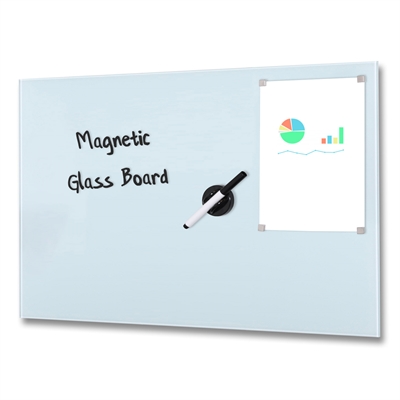 Glas-Magnettafel 50x100 Pinnwand Wand mit Zubehör Whiteboard Küche Deko Office 