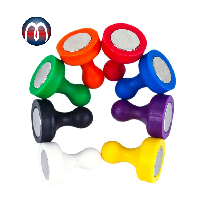 Super Strong Neodymium Push Pin Skittle Magnets, Multicoloured Tenpin Skittle Magnets, Rainbow Skittle Magnets, Magnetic Skittle Push Pins