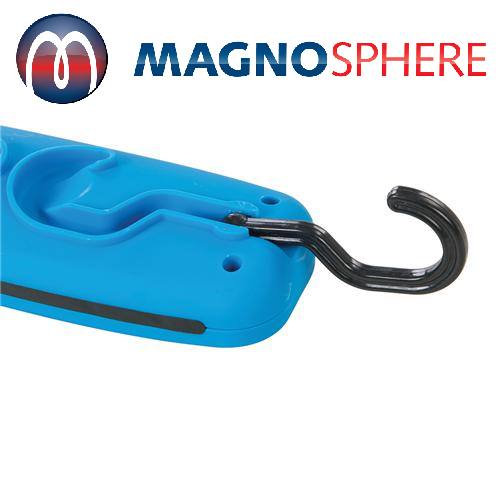 Superhelle Lampe mit 24 LEDs und starkem Magneten und Aufhängehaken 210 x 60 mm