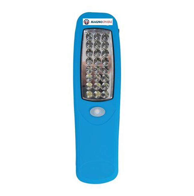 Superhelle Lampe mit 24 LEDs und starkem Magneten und Aufhängehaken 210 x 60 mm