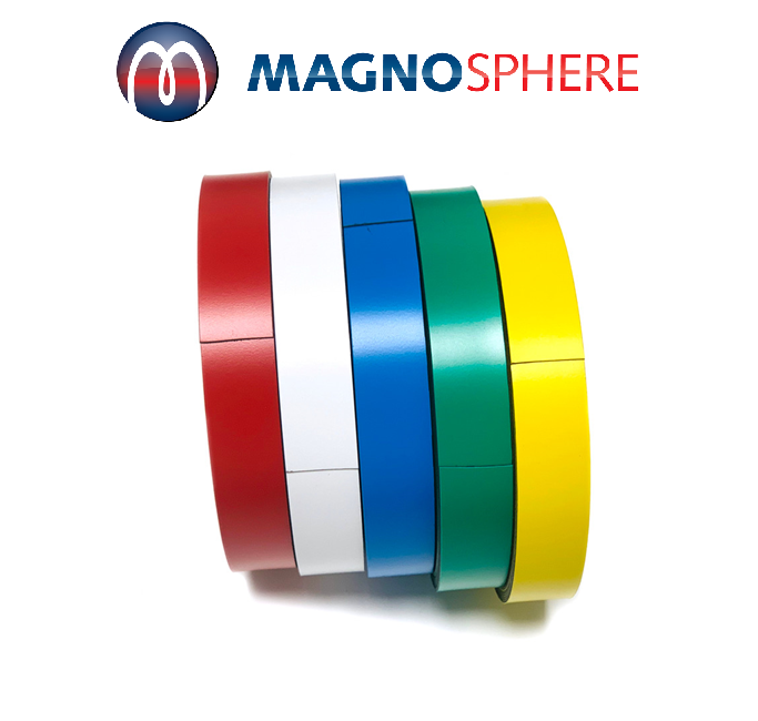 Magnetband Magnetstreifen Kennzeichnungsband farbig - 0,85 mm x 50 mm x 5 m - Rolle