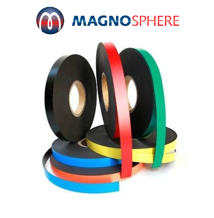 Magnetband Magnetstreifen Kennzeichnungsband farbig - 0,85 mm x 50 mm x 5 m - Rolle