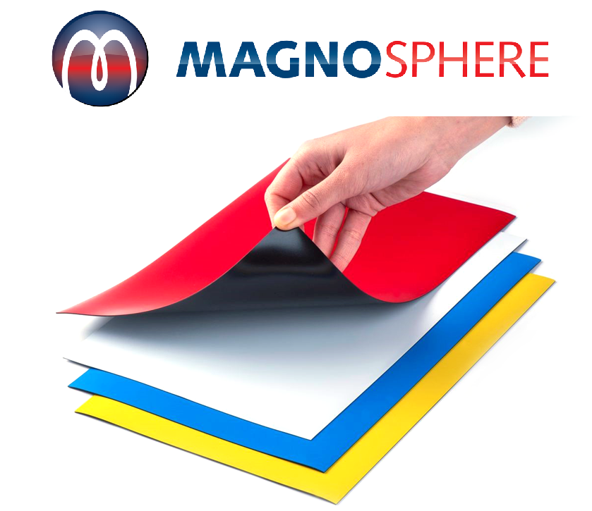 Feuille Magnétique A4 Rouge - PVC Souple Aimanté - Surface Inscriptible
