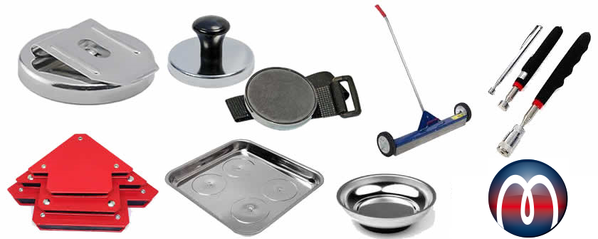 Lot De 3 Plateaux Magnétiques QWORK - Acier Inoxydable, Base Caoutchouc Antidérapante - Pour Vis, Clous, Outils