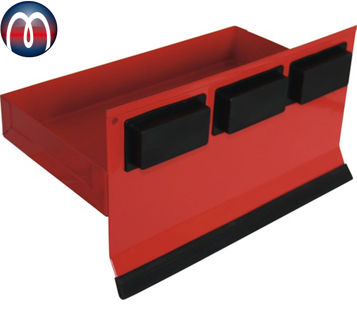 Werkzeugschale, magnetische Ablage, Haftschale rot 240 mm x 115 mm x 30 mm