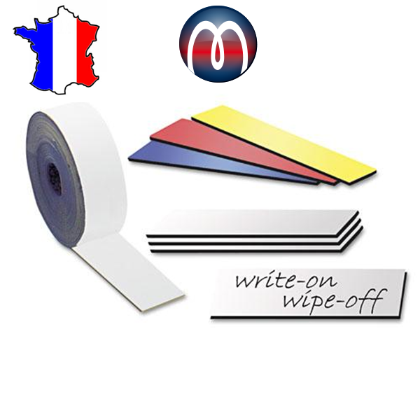 Étiquettes aimantées effaçables à sec, Étiquettes magnétiques inscriptibles multi-coloured et découpables, Étiquettes magnétiques effaçables Étiquettes magnétiques Tableaux Blancs réfrigérateurs