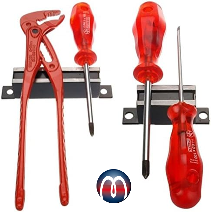 Magnetsystem 52 mm x 23 mm x 32 mm mit Grundplatte, schraubbar - hält 17 kg