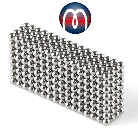 Neodym Kugelmagnet Ø 25 mm NdFeB N40, Magnetkugel, Chrom - hält 9,5 kg