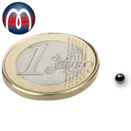 Neodym Kugelmagnet Ø 3 mm NdFeB N40, Magnetkugel, Nickel -  hält 130 g