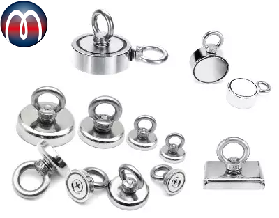 Neodymium Eyelet Magnets, Neodymium Pot Magnets, cup magnet, eyebolt magnet, eyelet magnet, holding magnet, magnetic assemblies, magnetic holder, magnetic lens, magnetic pot, magnetic round base, mounting magnet, NdFeB magnets in steelpot, NdFeB mounting magnet, neodymium pot magnet, pot magnet, pot magnet with eyelet, rare earth pot magnet, round base magnets