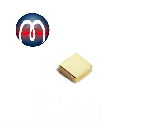 Neodym Quadermagnet 6 x 4 x 2 mm N44H Nickel - hält 700 g