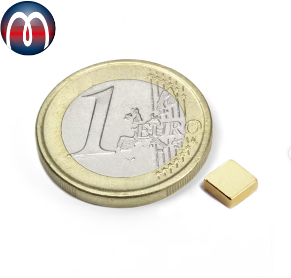 Neodym Quadermagnet 6 x 4 x 2 mm N44H Nickel - hält 700 g
