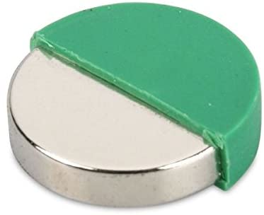 Wasserfeste Neodym-Magnete, Scheibenmagnete, Rundmagnete mit Kunststoffmantel 22,0 x 6,0 mm bunt, Haftkraft 4,1kg, Neodym Magnet grün, wasserdichter Magnet geeignet für den Außenbereich, rostfreier Blockmagnet