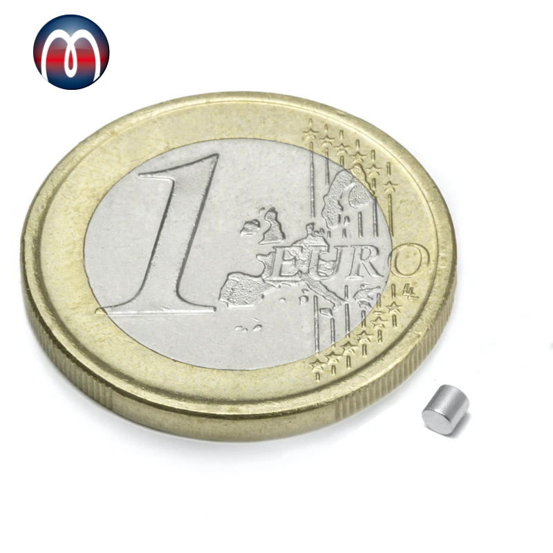 Disco magnético de neodimio Ø 2 mm, altezza 2 mm N45 (NdFeB) Nichel - tiene 250 g