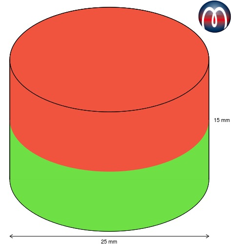Disque magnétique néodyme Ø 15 mm / hauteur 5 mm / trou fraisé 4 mm N3 –  Univers Magnétique