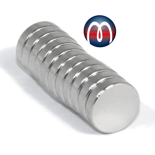 60-Pack Small Round Magnets - 8mm X 2mm Mini Magnets With Storage Case