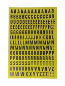 23mm Letters - Yellow A4 Sheet