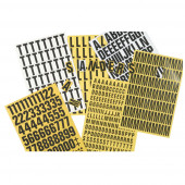 Magnetic Numbers & Letters, Magnetic warehouse shelf tags