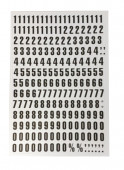 23mm Numbers - White A4 Sheet