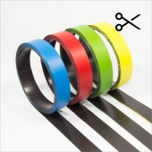 Breite 20mm Magnetband Magnetstreifen farbig beschreibbar abwischbar 5m Rolle 