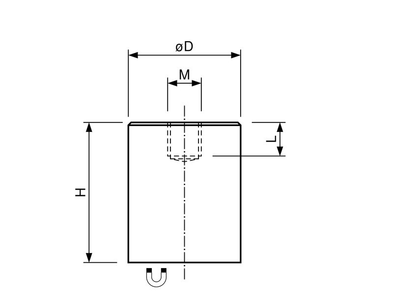 0.6kg force Aimants grappin cylindriques Tailles:/Ø 6 x 10mm - Force de maintien: jusqu/à 34kg NdFeB Aimant cylindrique acier tol/érance dajustement H6 /Ø 6-32 mm N/éodyme
