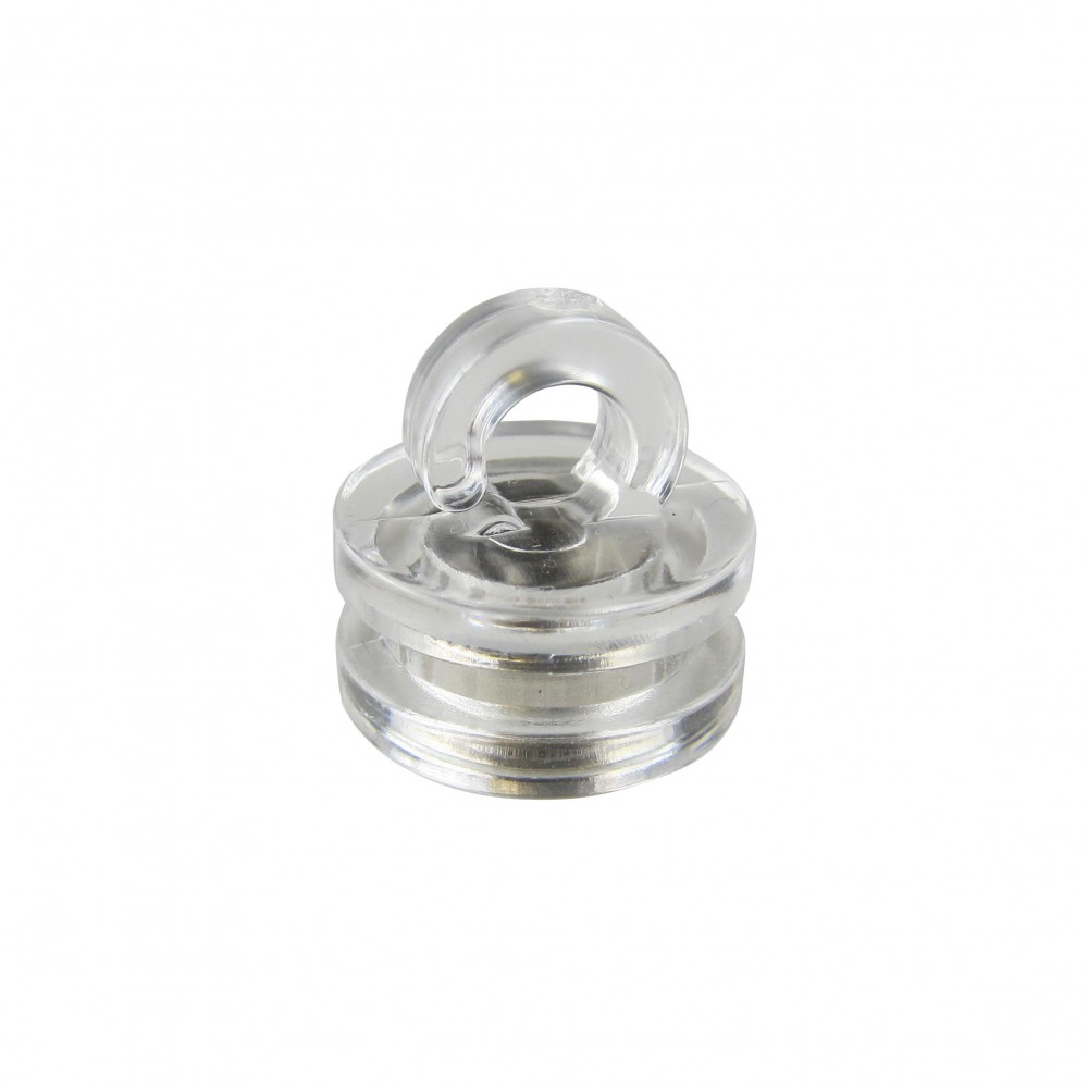 Clear Plastic Magnetic Hooks O 16 Mm X 17 Mm 2kg Pull Office