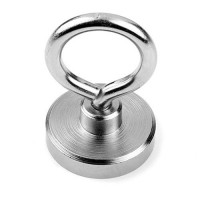 hook eyebolt clamping magnets neodymium NdFeB, rare earth magnet with eyelet hook, Neodymium hook magnets, magnetic hook with high adhesive force, magnetic systems, magnet with hook with high adhesive force, magnetic systems, pot magnets, holds up to 160kg