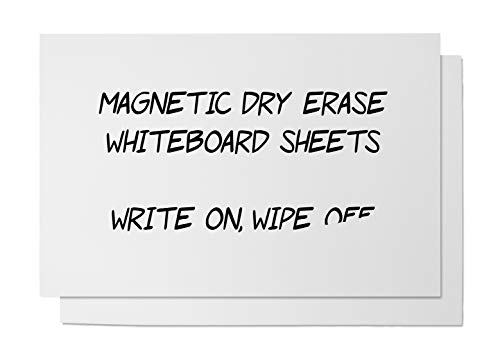 Dry-Wipe Magnetic Sheet White Gloss, Magnetic Dry Erase White Board Sheet for Kitchen Fridge