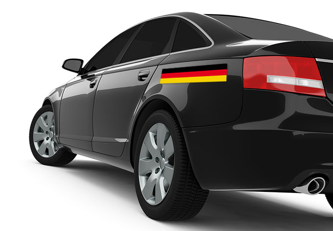 Rubber magnet with Germany flag printed, Germany Flag Car Magnets