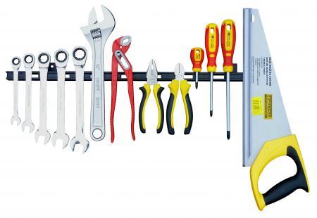 Magnetic Tool Bar Knife Rack Magnetic Rail, Magnetic Rail Tool Organiser Magnetic Strip Tool Holder