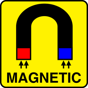 Sistema magnetico al neodimio 43 x 31 mm nero gommato con due filettature interne M4 - tiene 10 kg