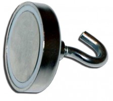 Magnetastico | 5 Stück Neodym N35 Magnethaken Extra Stark 25 mm | Haftkraft 22.0 KG| Magnet Haken, magnetische Wandhaken, Magnet Halter| Super starker Neodymium Hakenmagnet verzinkt Haken magnetisch