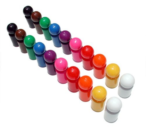 Imánes superpotentes con forma de peon varios colores, Imán de plástico peón, Imánes de plástico peón, Botones magnéticos del imán de Whiteboard