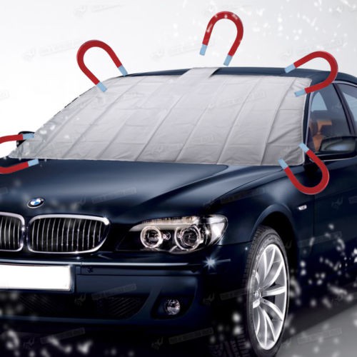 Housse Pare-brise Voiture Magnétique - Protection Hiver, Neige, Gel, Facile à Poser, Aluminium