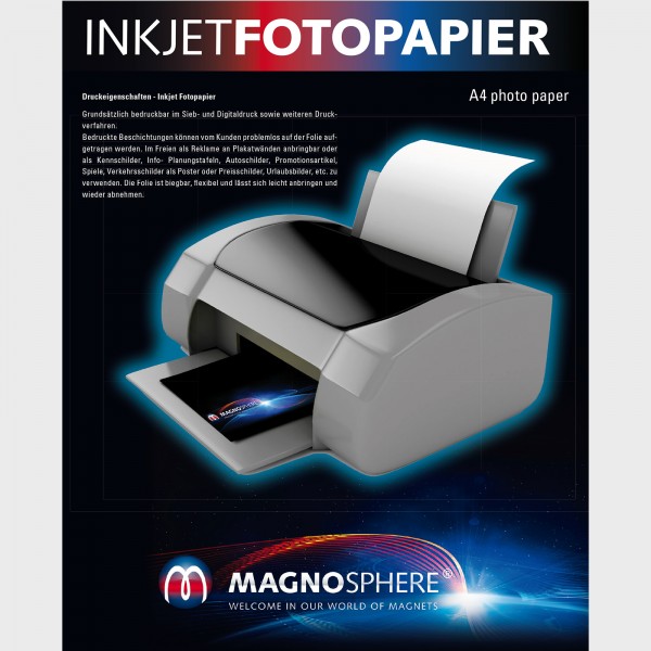 A4 Inkjet Printable Magnetic Paper, Printable Magnet Flexible Magnetic Inkjet Printing , A4 Magnetic Photo Paper matte, Blank Magnetic Sheets for Advertising Signage, Inkjet Printable Magnetic Paper