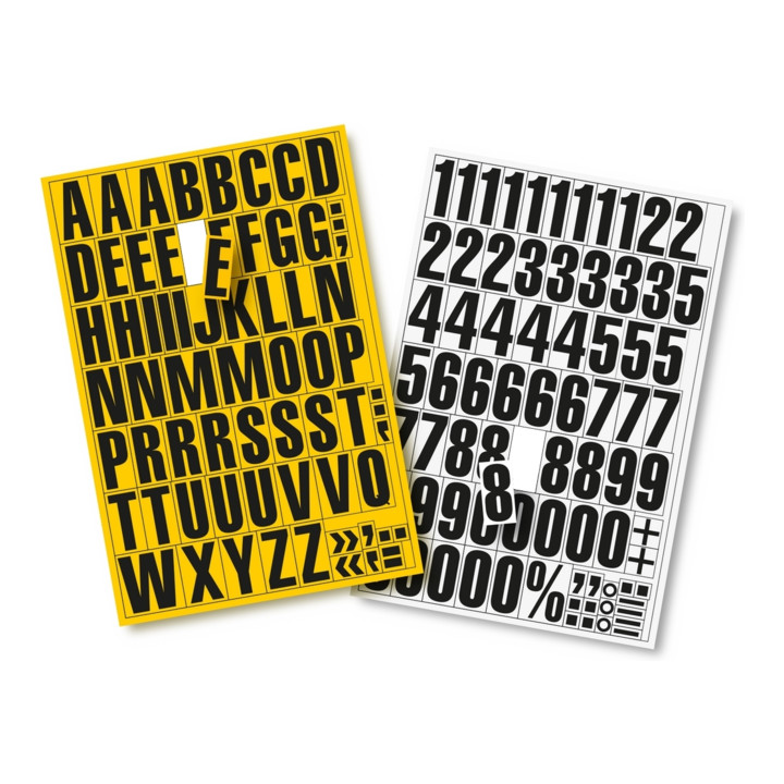 Magnetische Einzelbuchstaben A-Z Größe 43mm, Regalbeschriftung, Lagerkennzeichnung mit Sonderzeichen