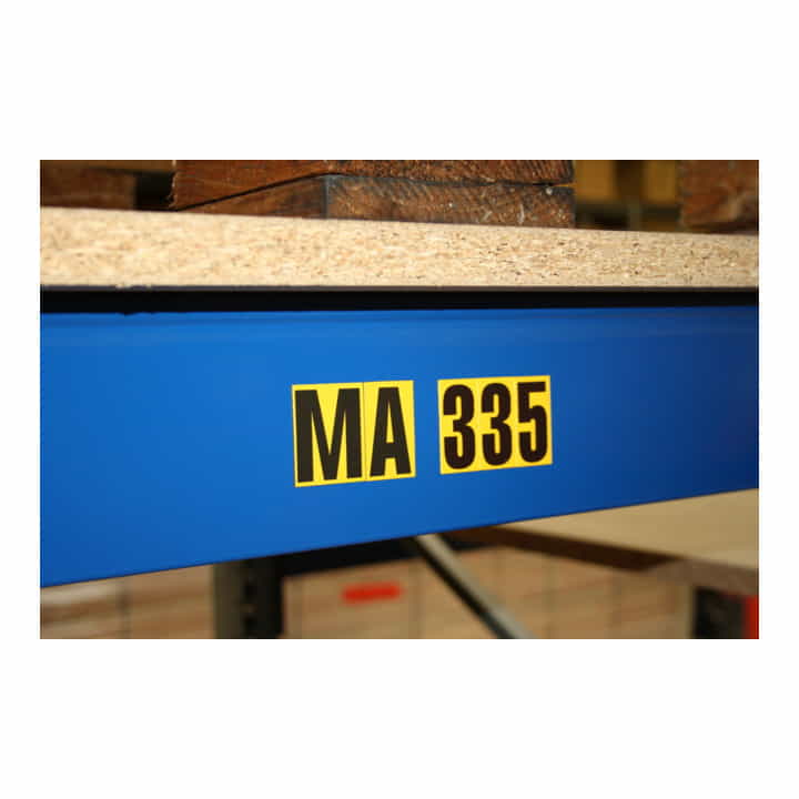 Magnetische Einzelbuchstaben A-Z Größe 43mm, Regalbeschriftung, Lagerkennzeichnung mit Sonderzeichen