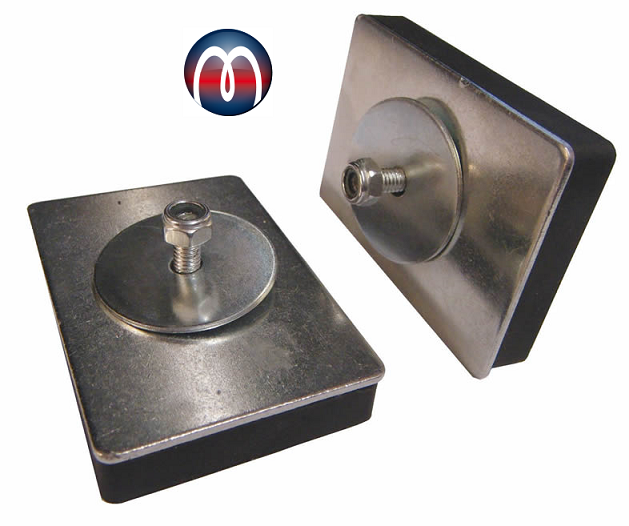 Magnetplatte Magnet-System 79 mm x 53 mm x 12 mm mit Gewinde M6 - Haftkraft 10 kg